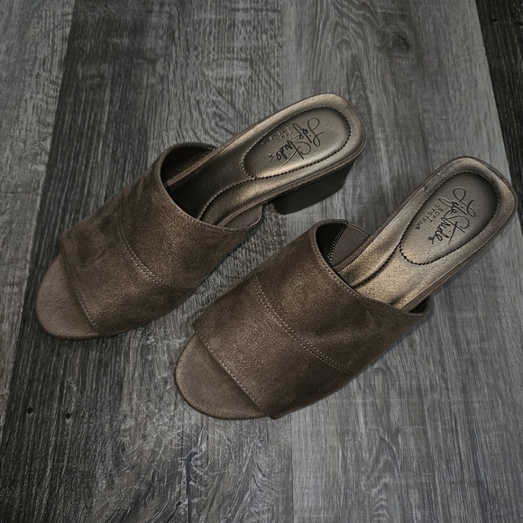 LifeStride soft system brown open toe flex sole sandal size 8.5M - Picture 6 of 9